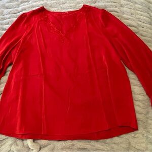 Elegant Red Women's Top